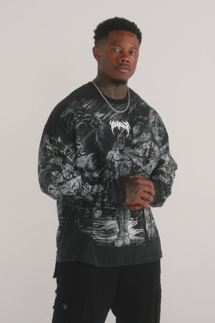 8002 - Batman Comic Longsleeves